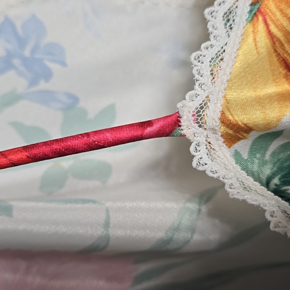 Vintage Deena Floral Lace Trim Slip Dress Sz M - Picture 7 of 13